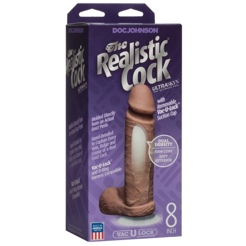 Realistic 8" Ultraskyn Cock with Balls