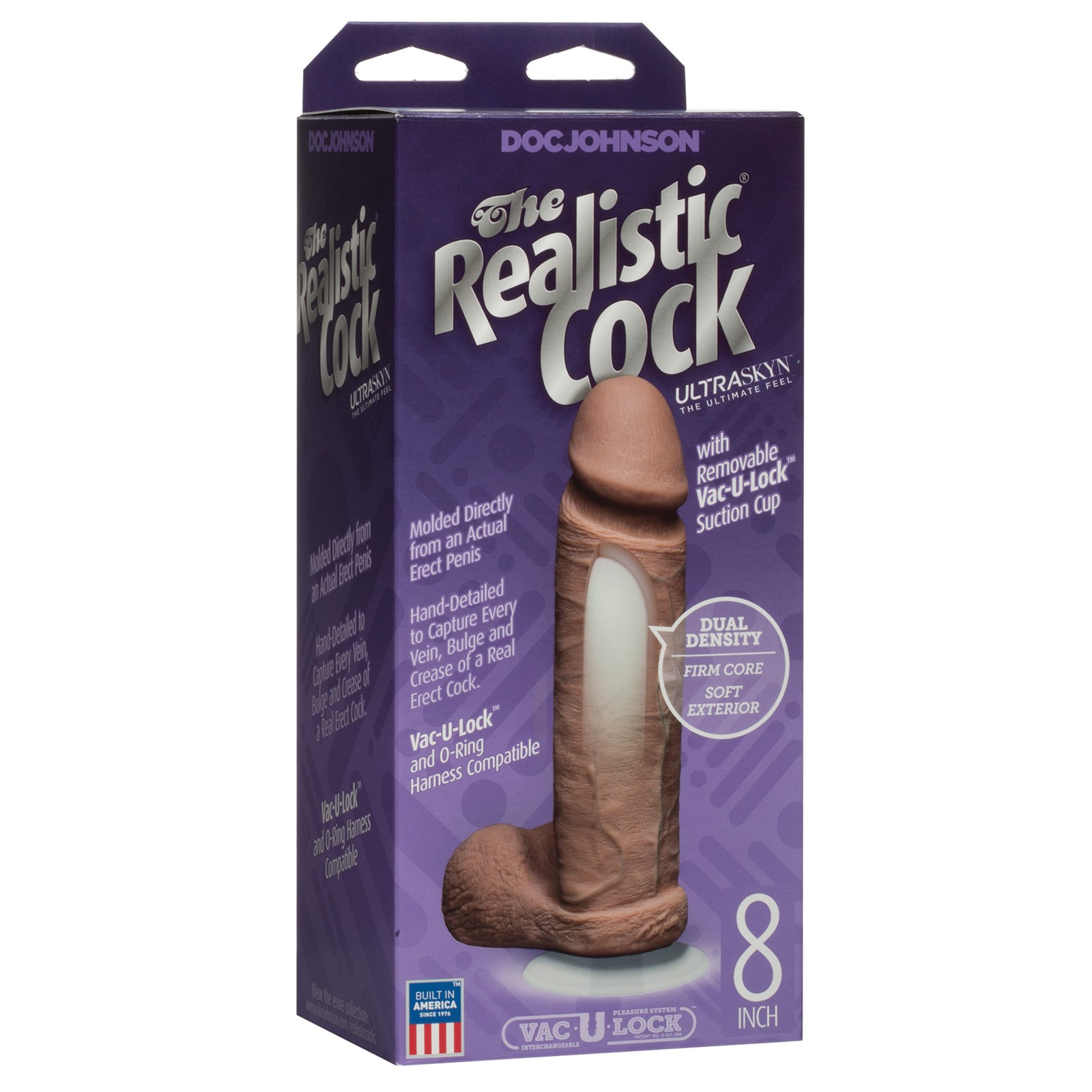 Realistic 8" Ultraskyn Cock with Balls