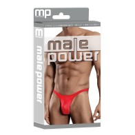 Male Power Satin Bong Thong - Red