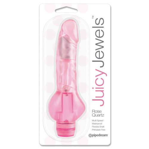 Vibrador de Cuarzo Rosa para Placer Lujoso