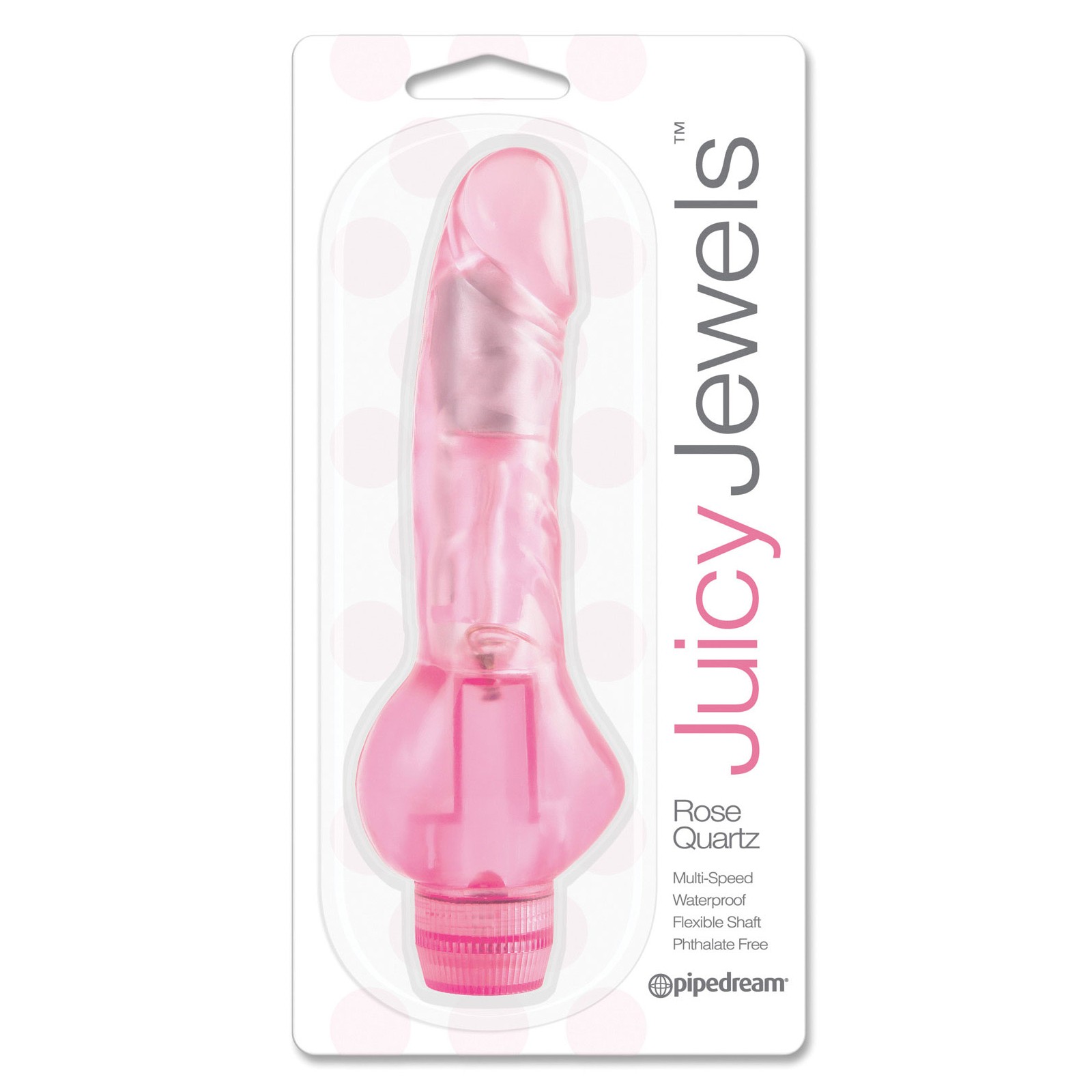 Vibrador de Cuarzo Rosa para Placer Lujoso