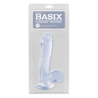 Basix Rubber Works 7.5 Inch Dong Clear