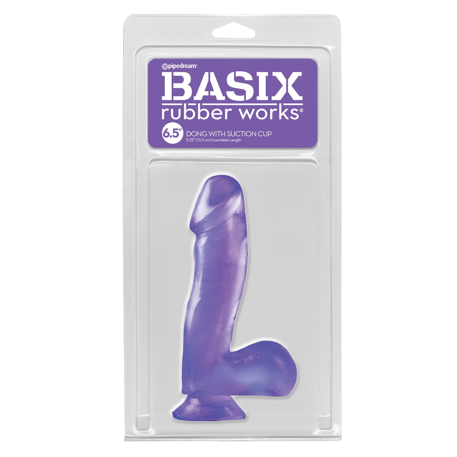 Basix Rubber Works 6.5" Dong with Suction Cup - Ultimate Pleasure