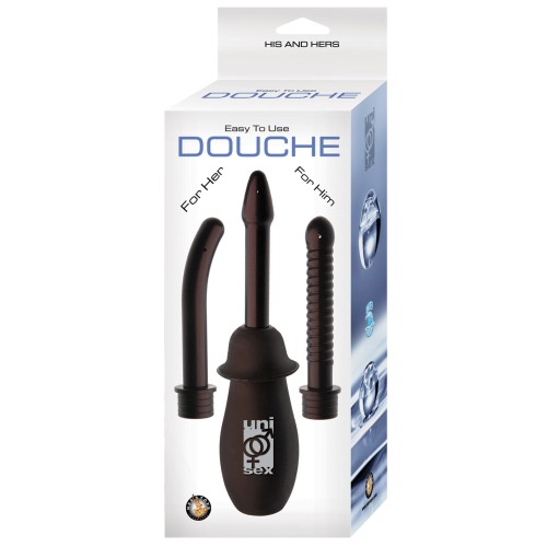 His and Hers Easy to Use Douche Black