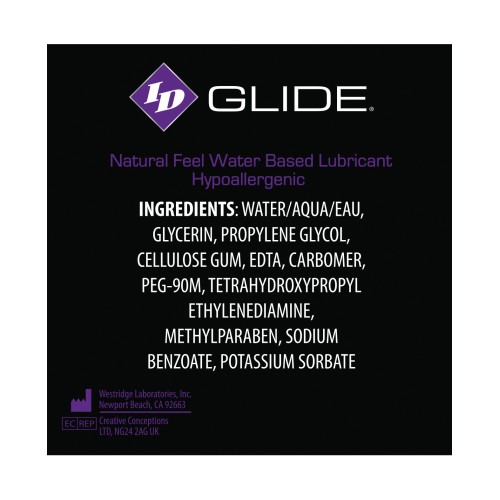 Lubricante a Base de Agua ID Glide - 4.4 oz