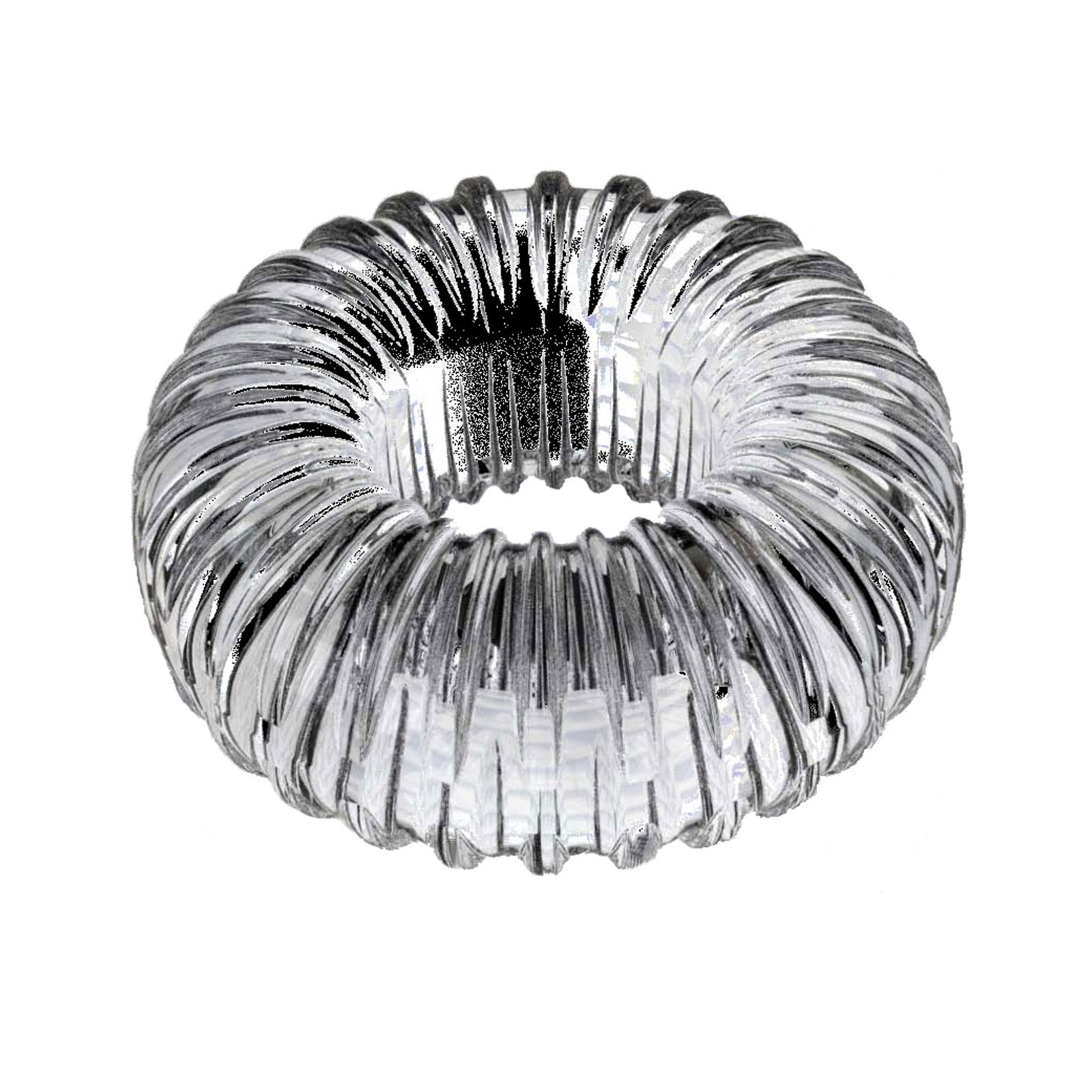 Perfect Fit Ribbed Cock Ring Clear