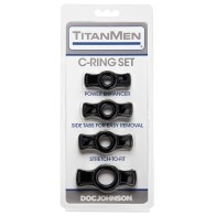 Titanmen Tools Cock Ring Set Black