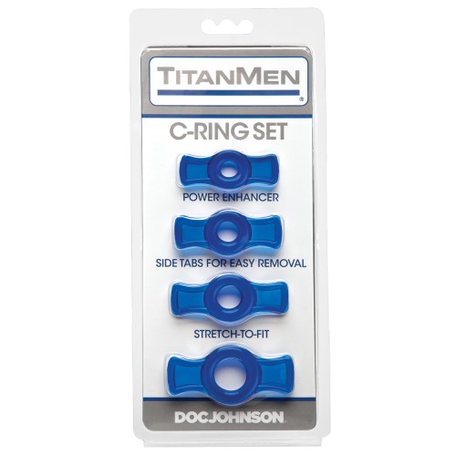 Titanmen Tools Cock Ring Set Blue