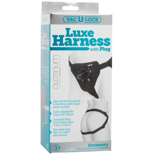 Arnés Luxe de Vac-U-Lock Negro