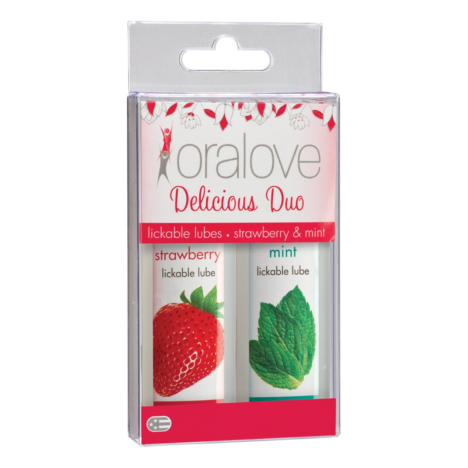 Oralove Lubricante Sabor Dúo Fresa Menta - Mejora la Intimidad