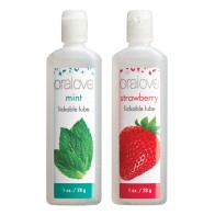 Oralove Duo Flavored Lube Strawberry Mint - Enhance Intimacy