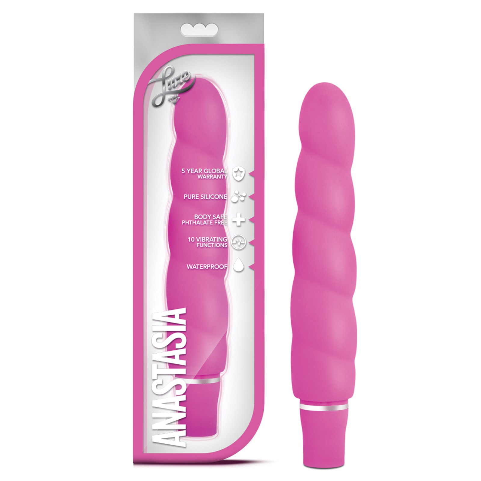 Blush Luxe Anastasia Silicone Vibrator - Pink