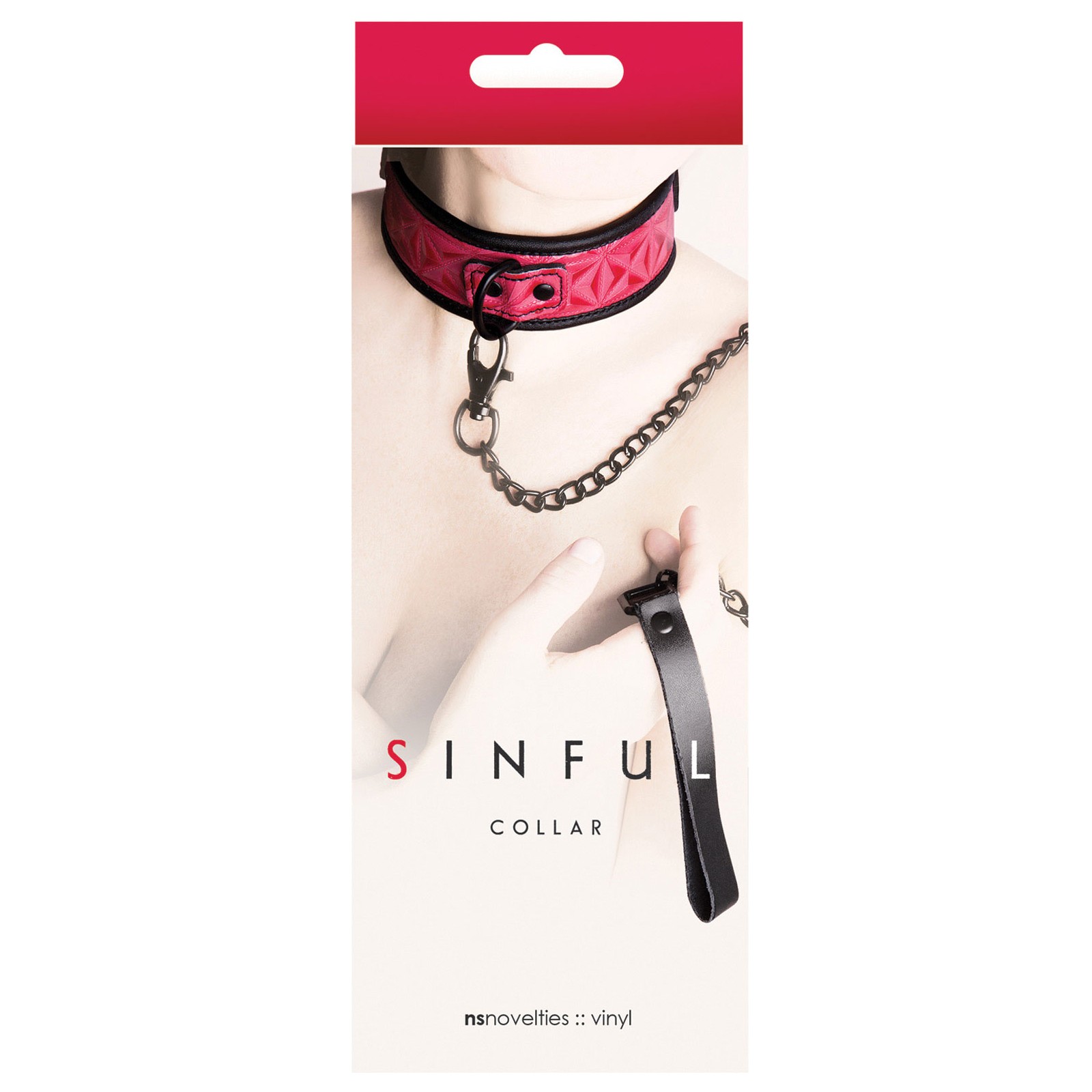 Sinful Pink Collar with Leash