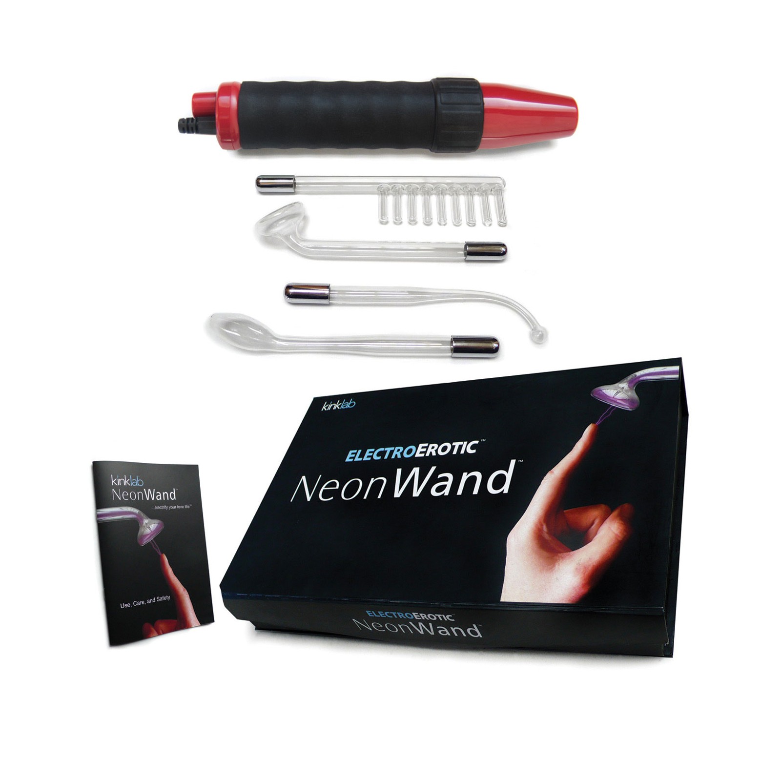 KinkLab Red Handle Neon Wand