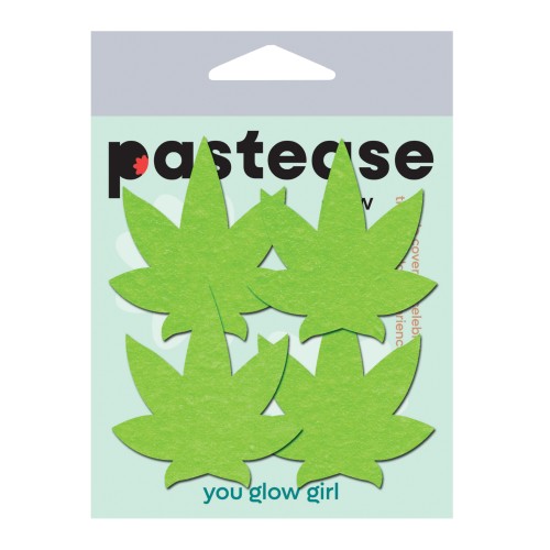 Pastease Premium Petites Leaf Glow in the Dark Green O S Pack of 2 Pair