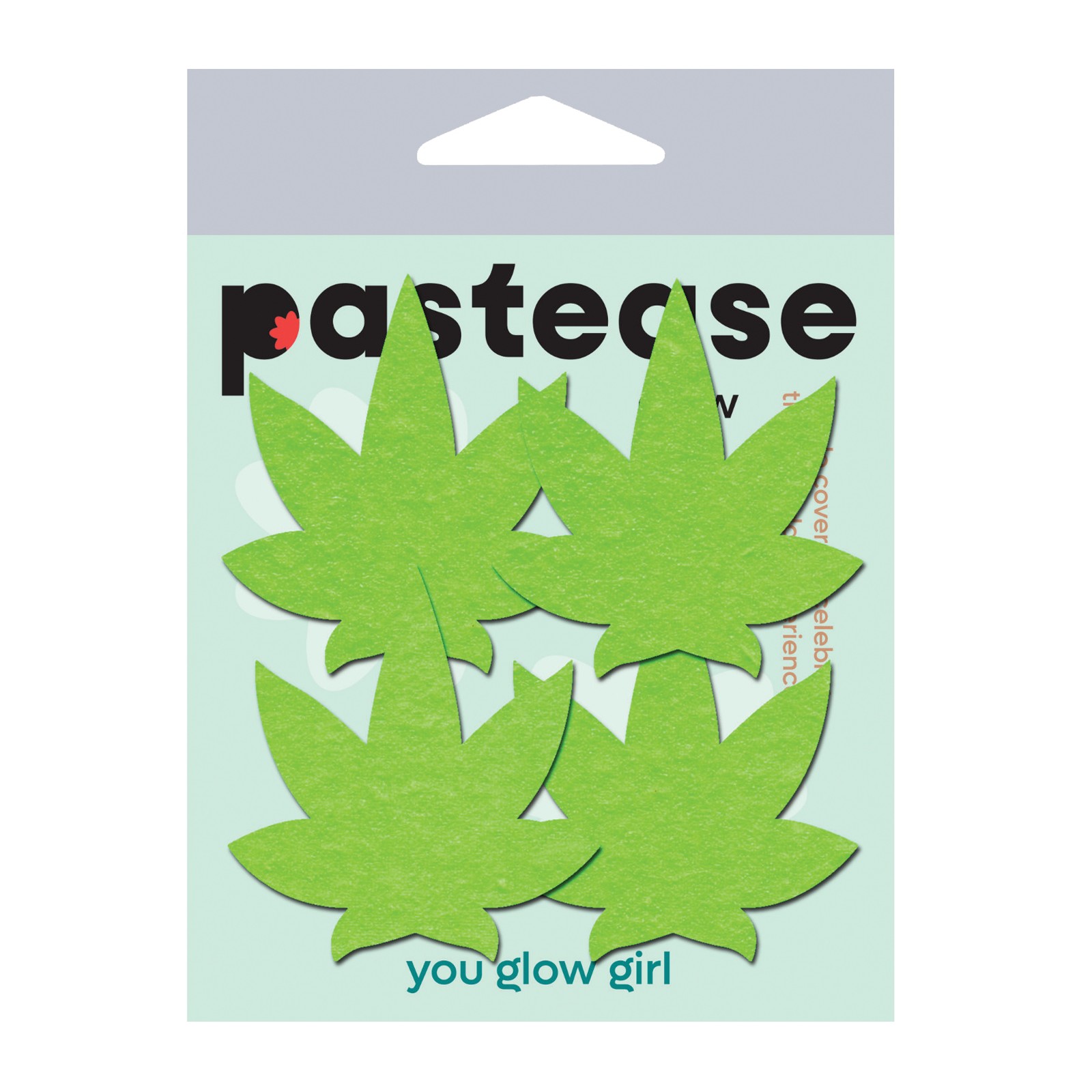 Pastease Premium Petites Leaf Glow in the Dark Green O S Pack of 2 Pair