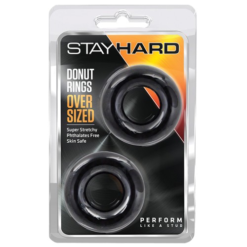 Blush Stay Hard Donut Rings - Oversized Pack of 2