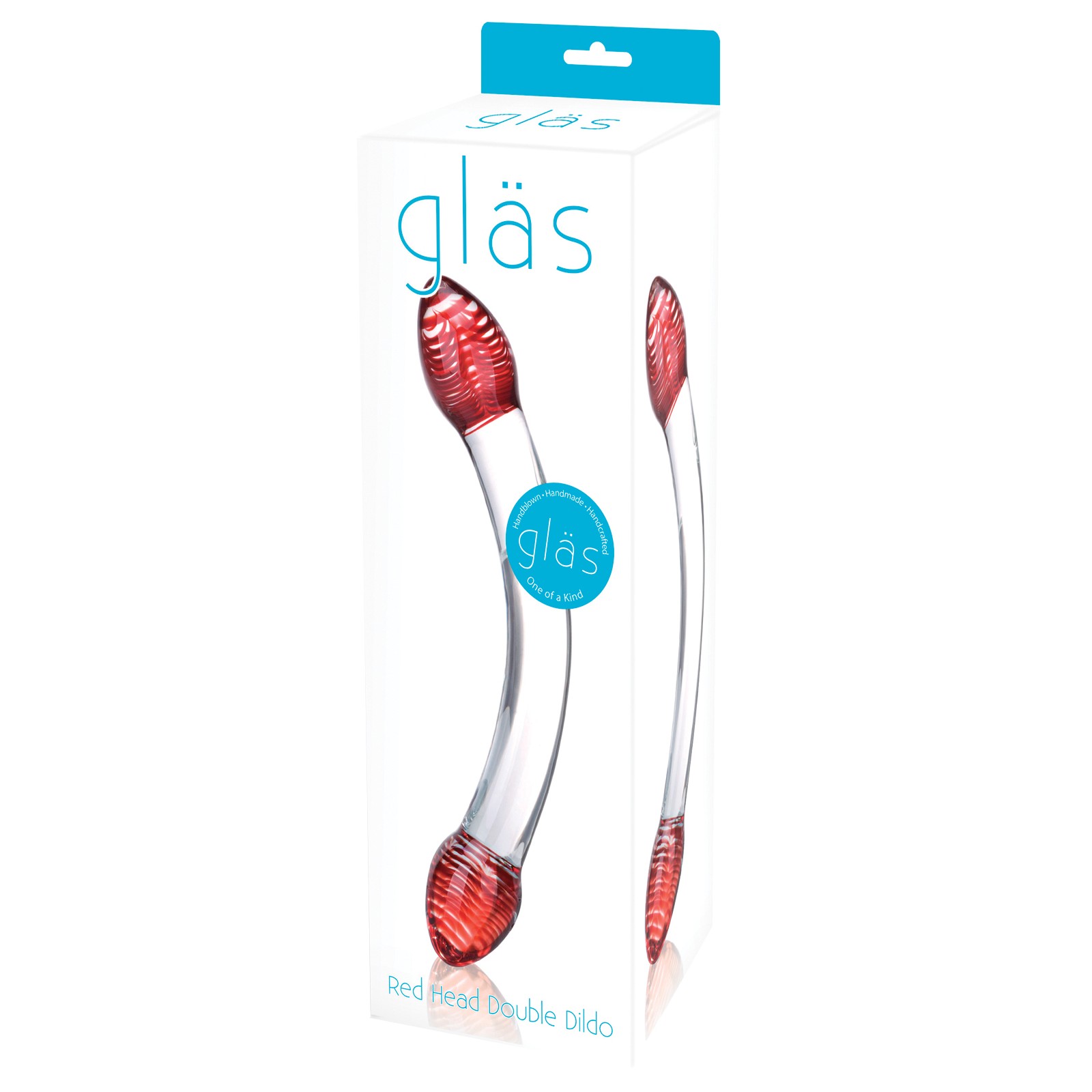 Dildo de Cristal Doble Glas Red Head