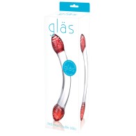 Dildo de Cristal Doble Glas Red Head