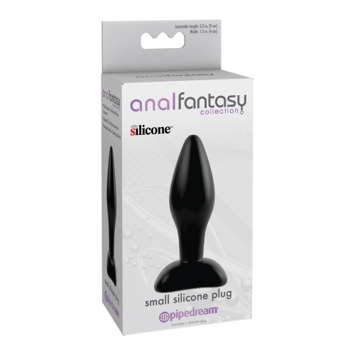 Anal Fantasy Small Silicone Plug Black