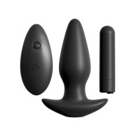 Anal Fantasy Remote Control Silicone Plug Black