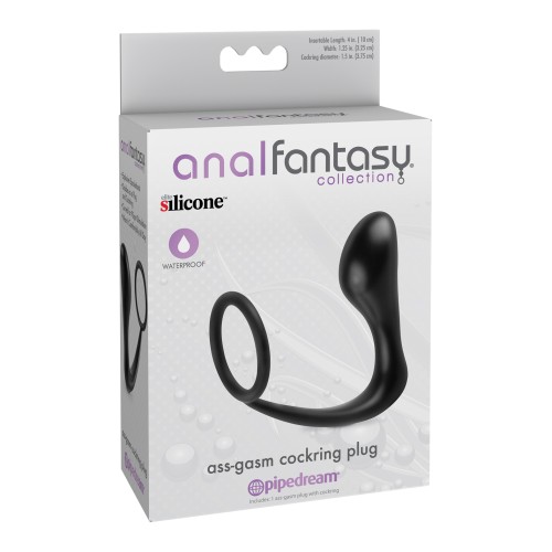 Colección Anal Fantasy Ass Gasm Cockring Plug - Negro