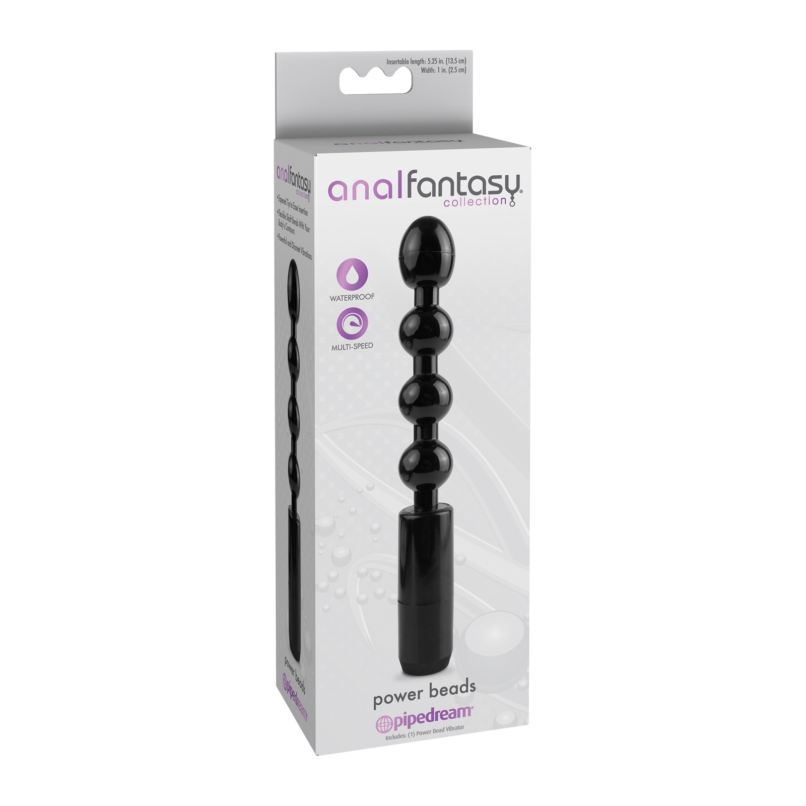 Anal Fantasy Power Beads Black