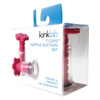 KinkLab T-Cup Nipple Suction Set