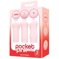 Icon Brands Pocket Pink Strokers 3-Pack