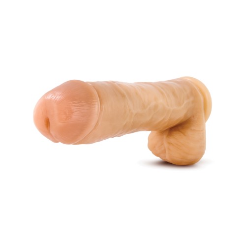 Blush Hung Rider Hammer 10" Dildo with Suction Cup - Flesh