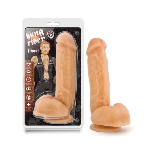 Blush Hung Rider 7 Inch Dildo with Suction