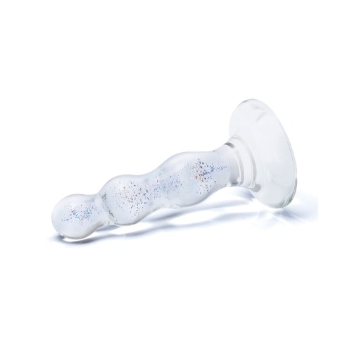 Plug Anal Beaded Glas Triple Play Transparente