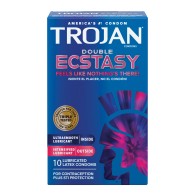 Condones Trojan Doble Éxtasis Caja de 10