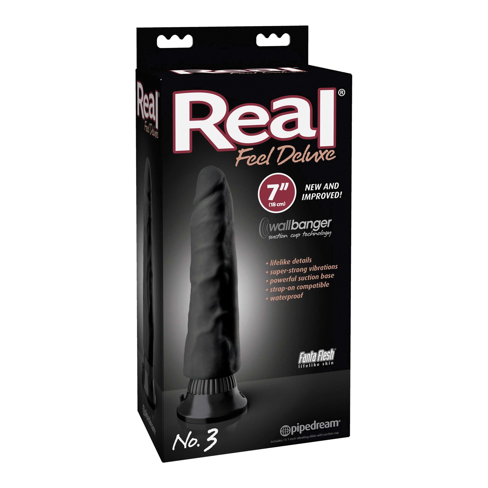 Real Feel Deluxe Waterproof Vibe - Black