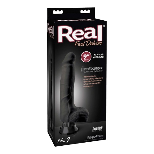 Real Feel Deluxe No. 7 9 Inch Waterproof Vibe - Black