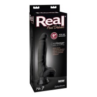 Real Feel Deluxe No. 7 9 Inch Waterproof Vibe - Black