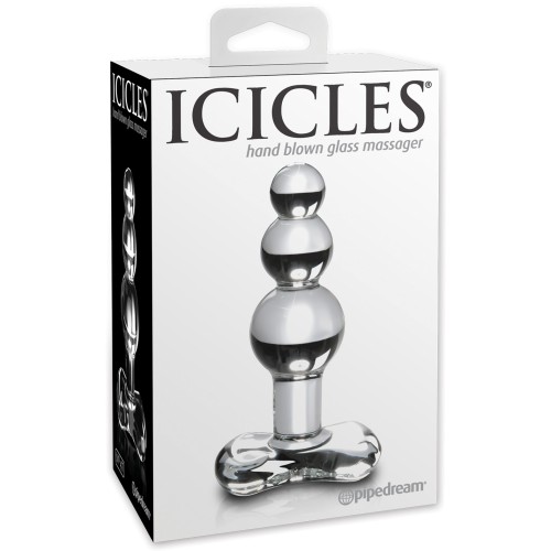 Icicles No. 47 Hand Blown Glass Butt Plug - Clear