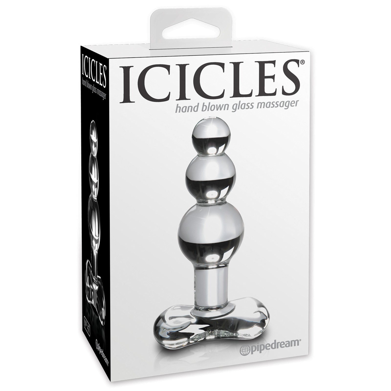 Icicles No. 47 Hand Blown Glass Butt Plug - Clear