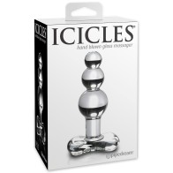 Icicles No. 47 Hand Blown Glass Butt Plug - Clear