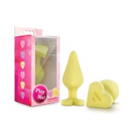 Blush Naughty Candy Heart Spank Me Plug - Fun Design