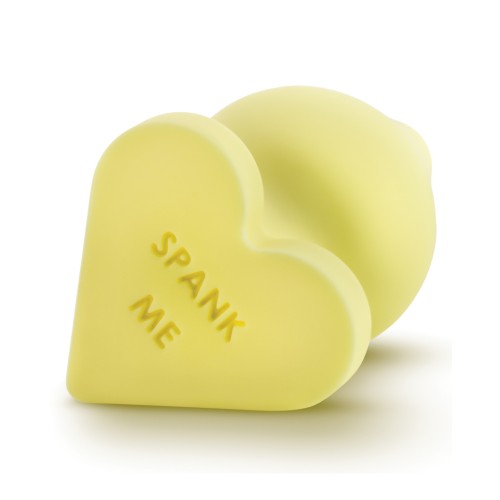 Blush Naughty Candy Heart Spank Me Plug - Fun Design