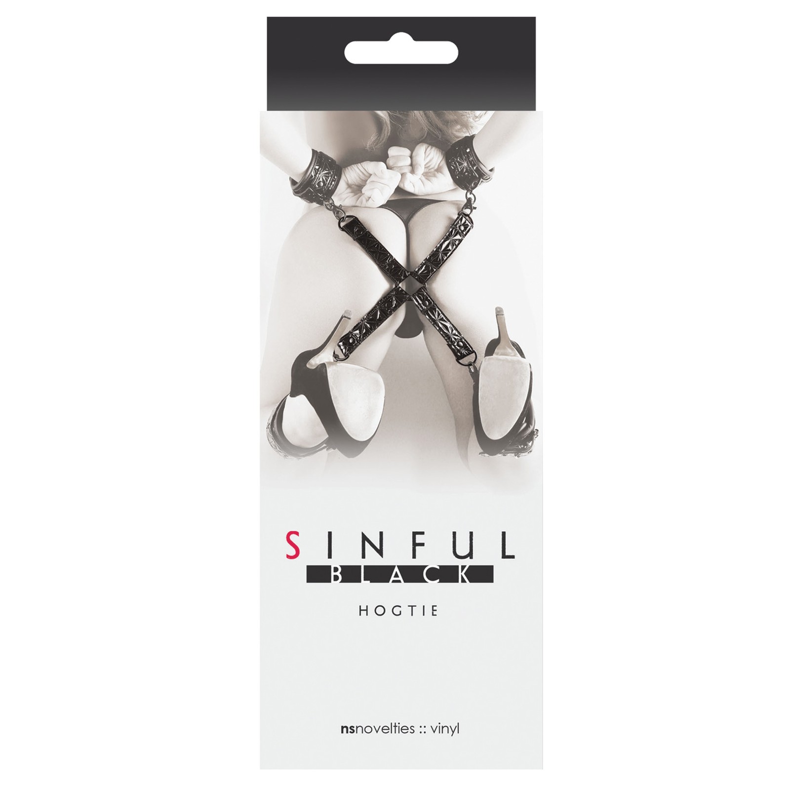 Restricción Sinful Hogtie - Negro