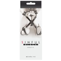 Restricción Sinful Hogtie - Negro