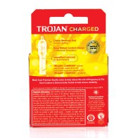 Condones Trojan Intensificados Charged para Placer Mejorado