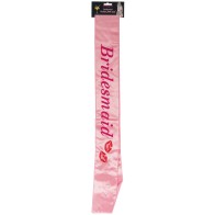 Bachelorette Kisses Flashing Bridesmaid Sash Pink