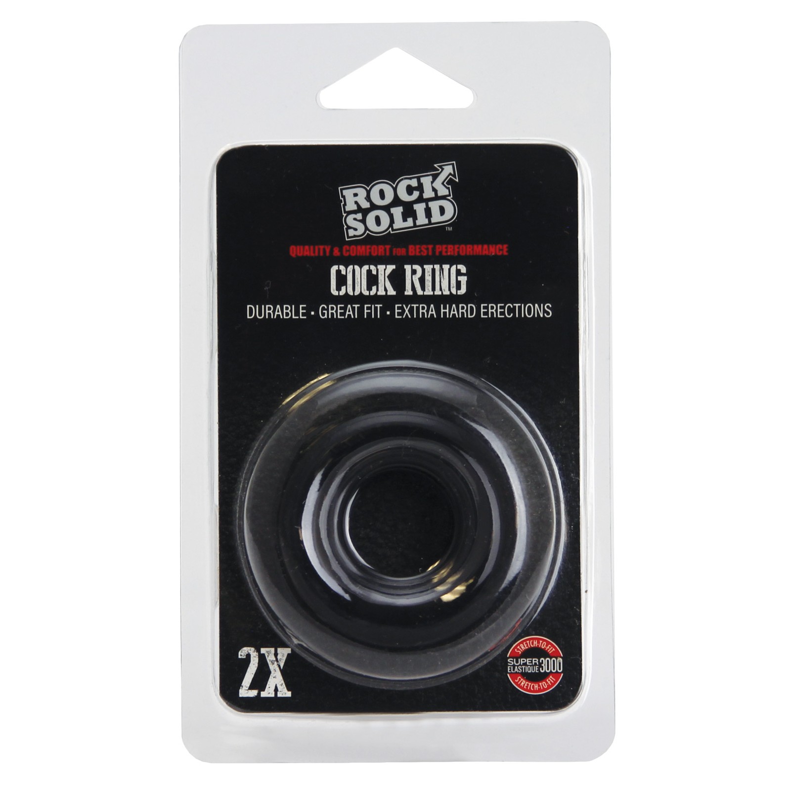 Rock Solid 2 Inch Black Donut Ring