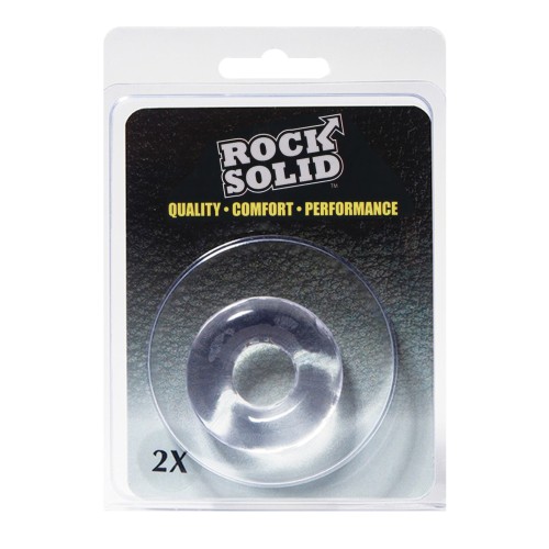 Rock Solid Clear Donut Ring 2 Inch