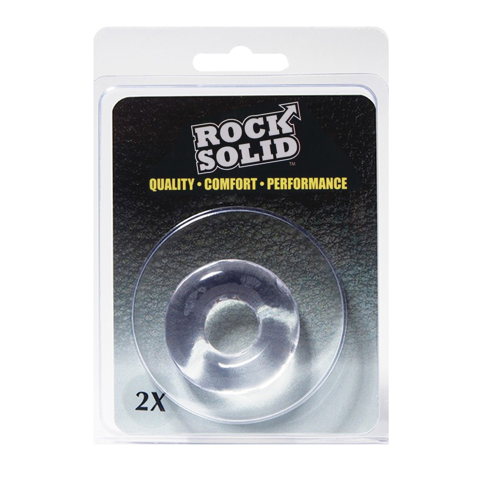 Rock Solid Clear Donut Ring 2 Inch