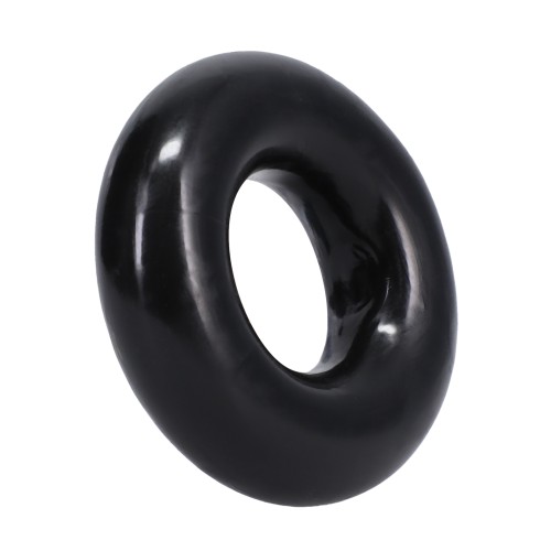 Rock Solid 3 Black Donut Ring