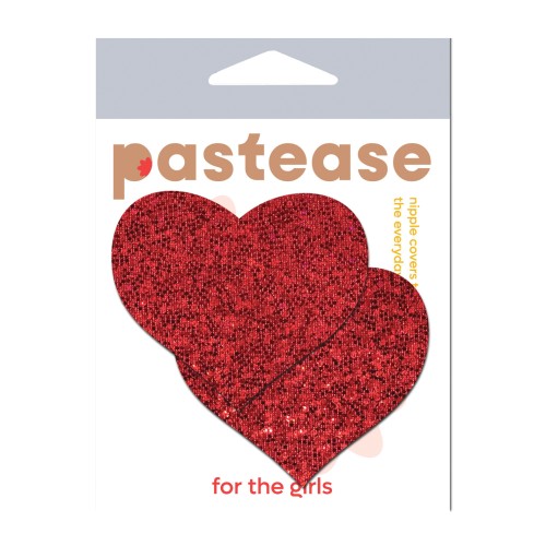 Pastease Premium Glitter Heart Red O/S